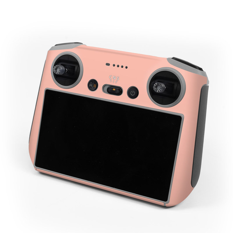 DJI RC Controller Skin design of Orange, Pink, Peach, Brown, Red, Yellow, Material property, Font, Beige, with pink colors
