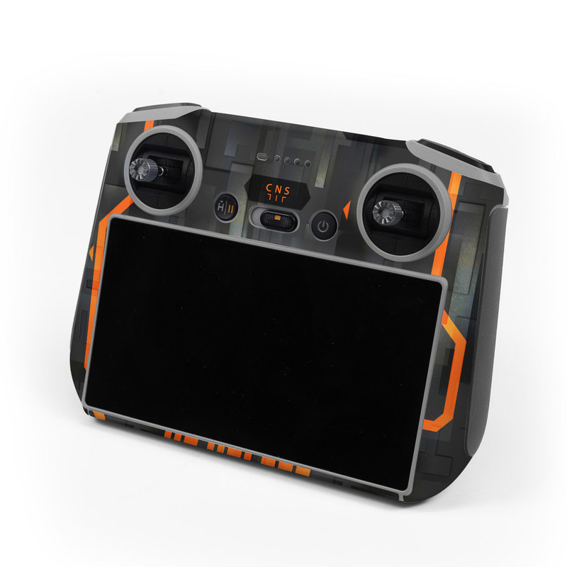 DJI RC Controller Skin design, with black, gray, orange colors