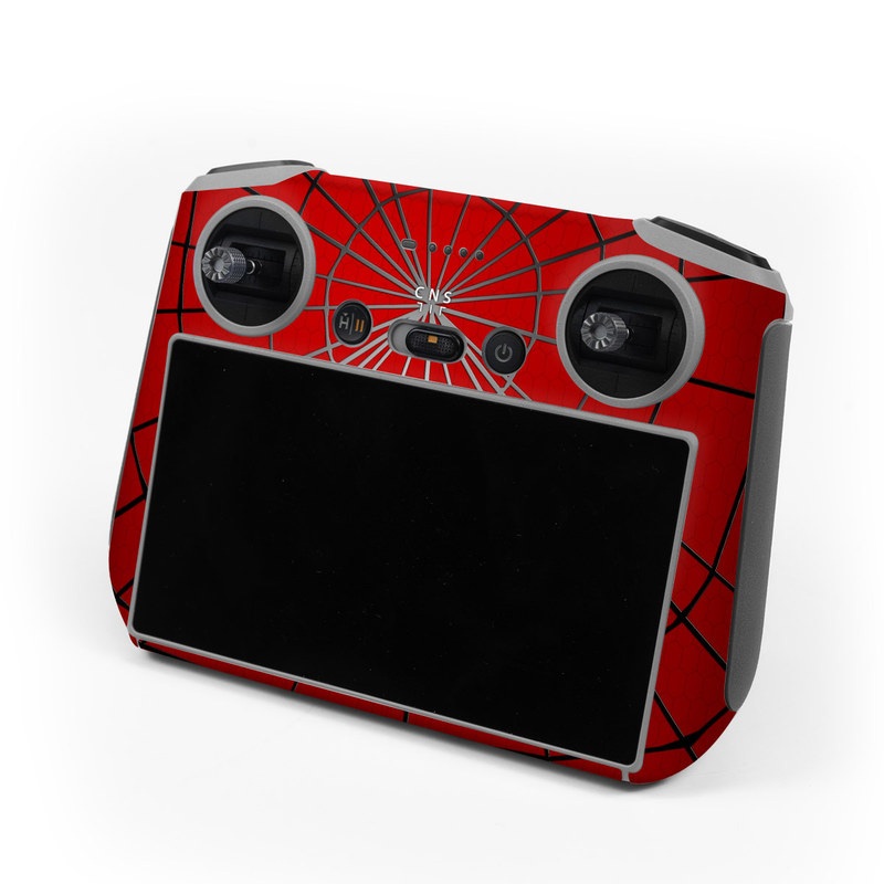 DJI RC Controller Skin design of Red, Symmetry, Circle, Pattern, Line with red, black, gray colors