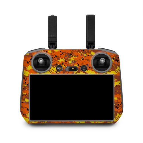 Digital Orange Camo DJI RC 2 Skin