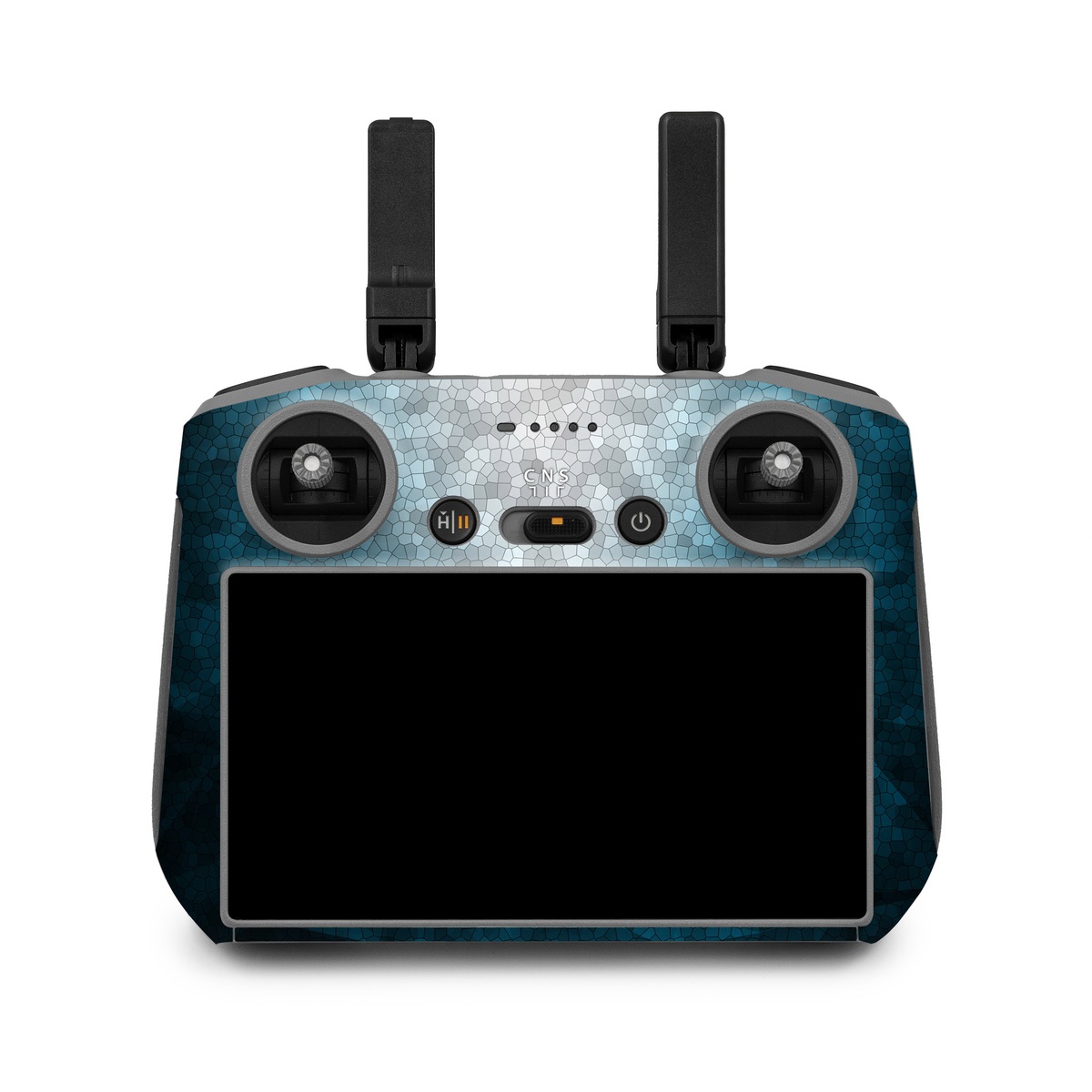DJI RC 2 Skin design of Blue, Aqua, Turquoise, Green, Water, Teal, Sky, Azure, Pattern, Atmosphere, with blue, white, gray colors