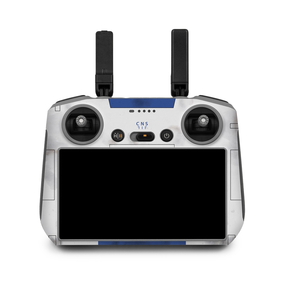 DJI RC 2 Skin design, with blue, gray, green, red colors