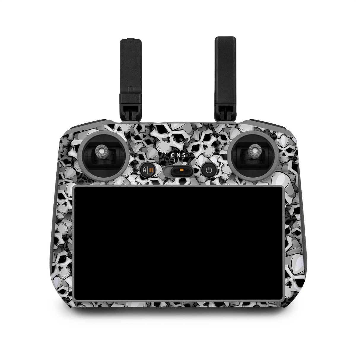 DJI RC 2 Skin design of Pattern, Black-and-white, Monochrome, Ball, Football, Monochrome photography, Design, Font, Stock photography, Photography, with gray, black colors
