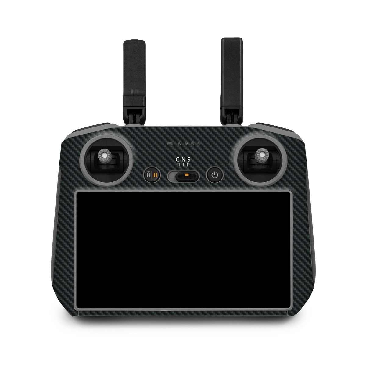 DJI RC 2 Skin design of Green, Black, Blue, Pattern, Turquoise, Carbon, Textile, Metal, Mesh, Woven fabric, with black colors