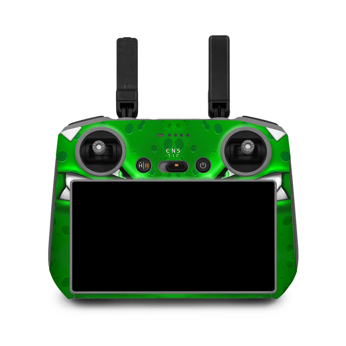 DJI RC 2 Skin design of Green, Font, Animation, Logo, Graphics, Games, with green, white colors
