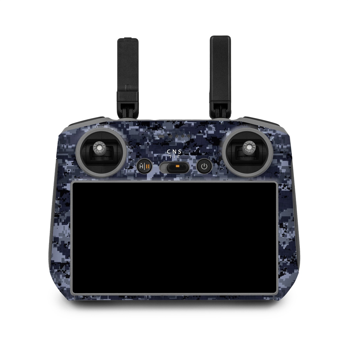 DJI RC 2 Skin design of Military camouflage, Black, Pattern, Blue, Camouflage, Design, Uniform, Textile, Black-and-white, Space, with black, gray, blue colors