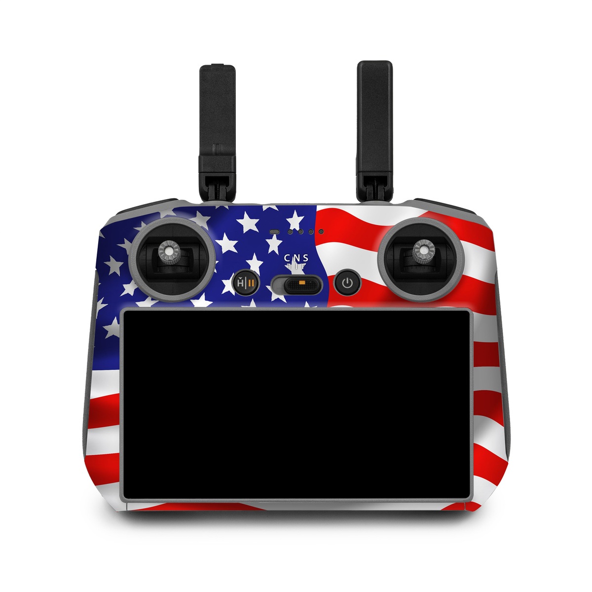 DJI RC 2 Skin design of Flag of the united states, Flag, Flag Day (USA), Veterans day, Independence day, Memorial day, Holiday, with gray, red, blue, black, white colors