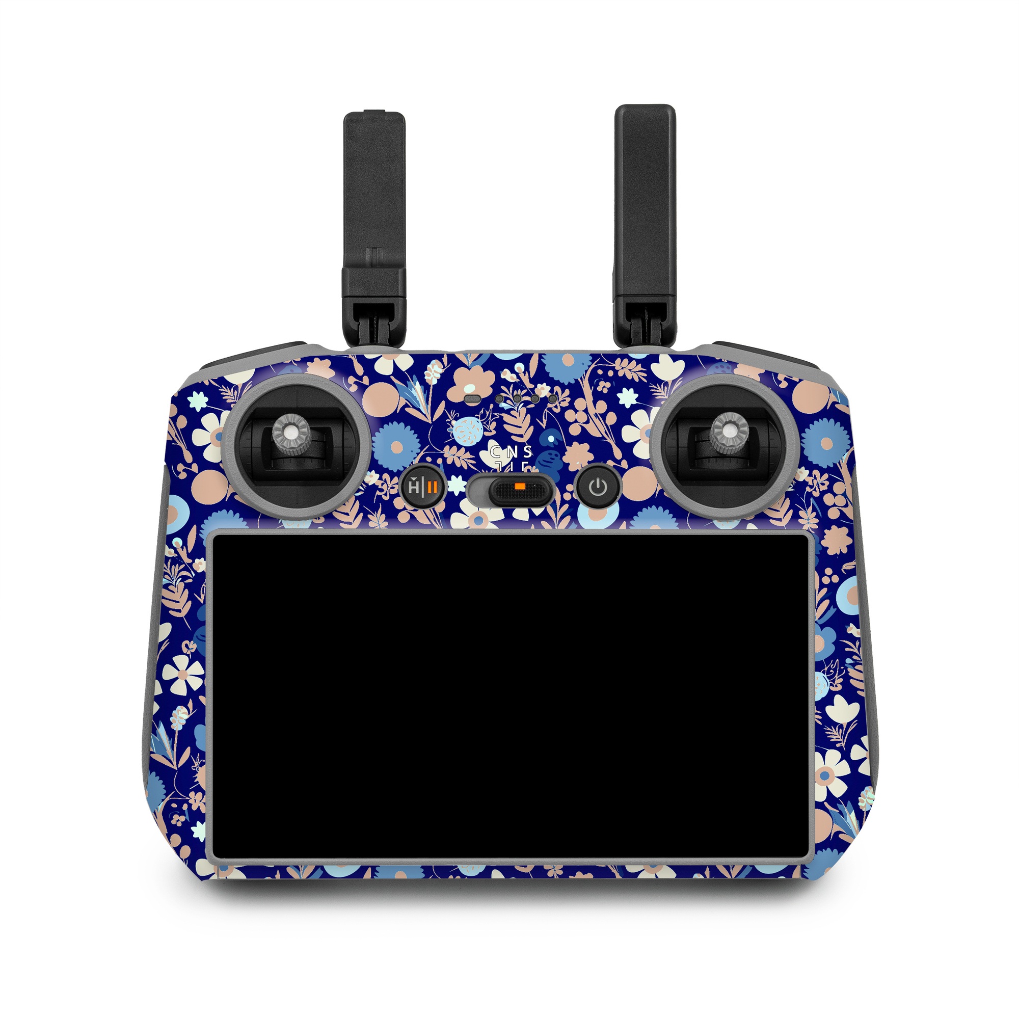 DJI RC 2 Skin design of Pattern, Art, Symmetry, Circle, Electric blue, with blue, white, pink colors