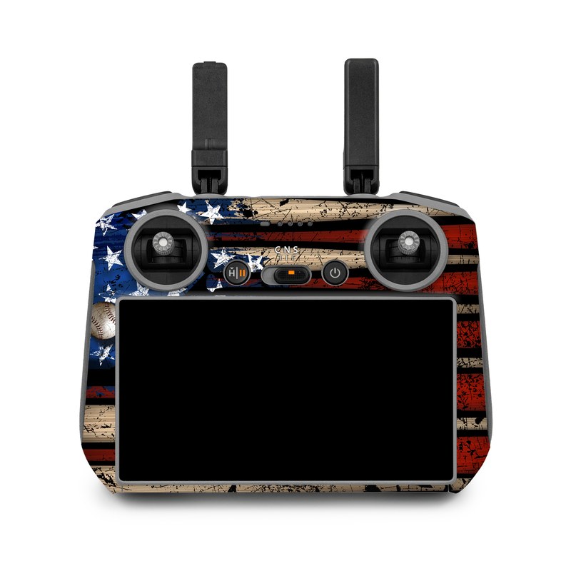 DJI RC 2 Skin design of Baseball bat, Baseball equipment, with black, red, gray, green, blue colors