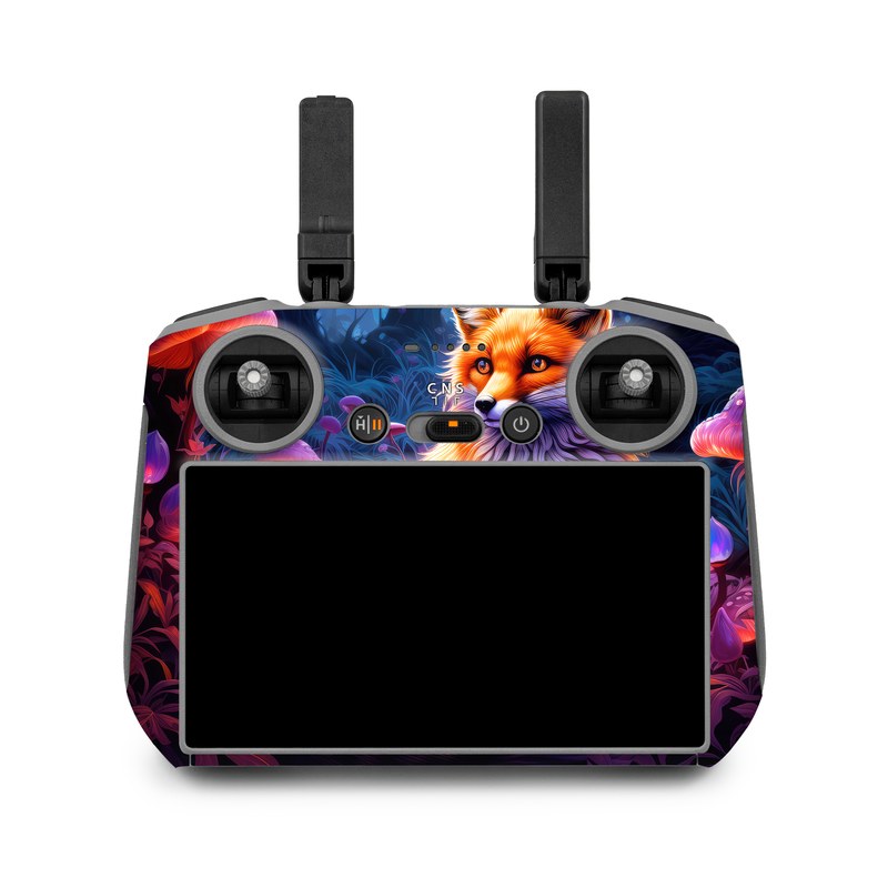 DJI RC 2 Skin design of Plant, Light, Carnivore, Orange, Organism, Tree, Pink, Natural landscape, Fawn, Whiskers, with red, orange, white, black, purple, gray, green colors