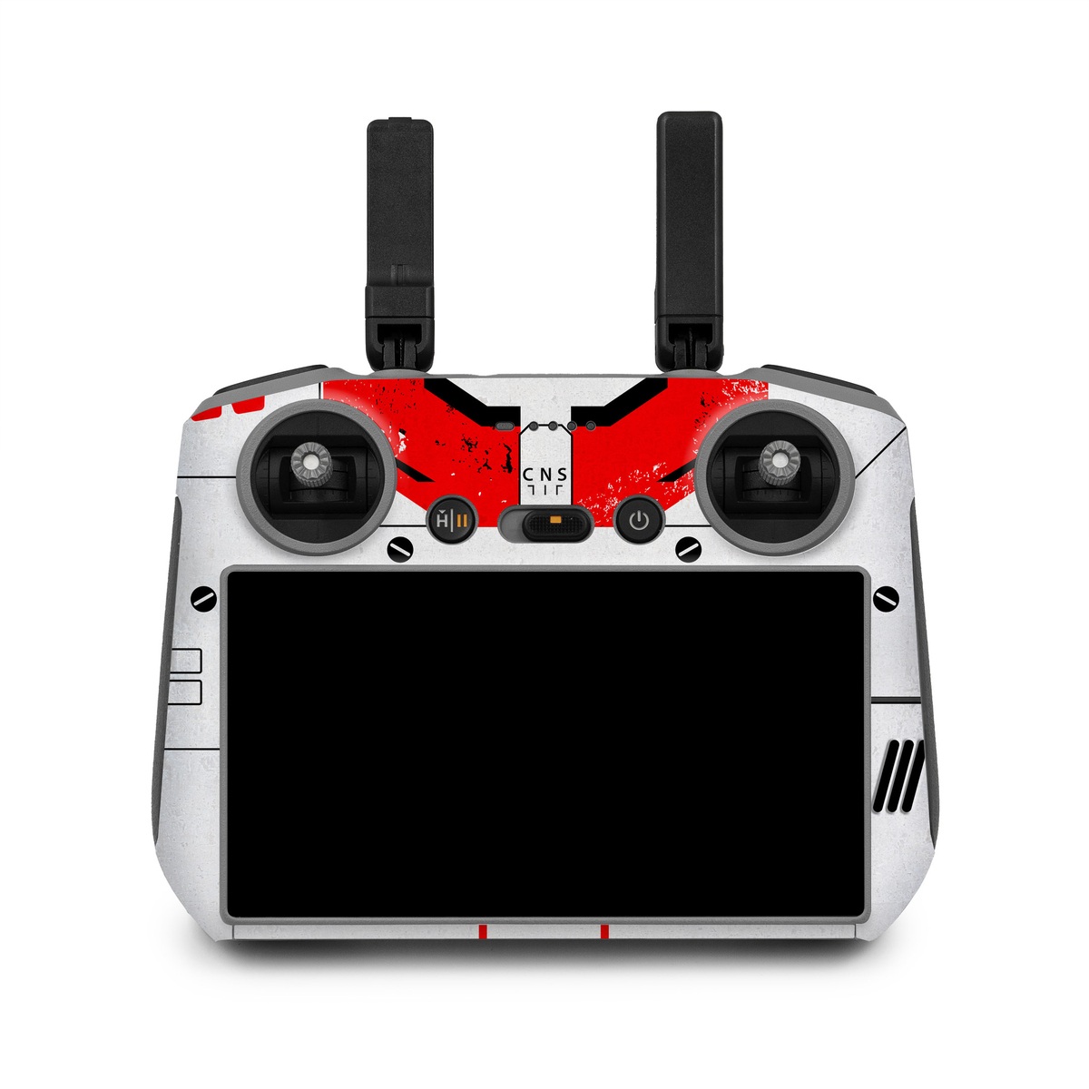 DJI RC 2 Skin design of Floppy disk, Technology, Electric red, Fictional character, with white, red, black, gray colors