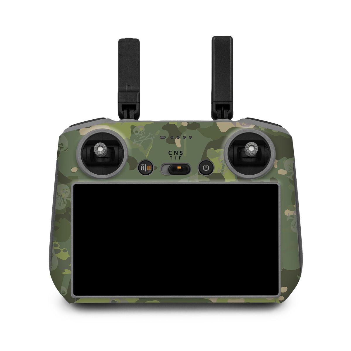 DJI RC 2 Skin design of Military camouflage, Pattern, Camouflage, Uniform, Clothing, Green, Design, Leaf, Plant, Illustration, with green, brown colors