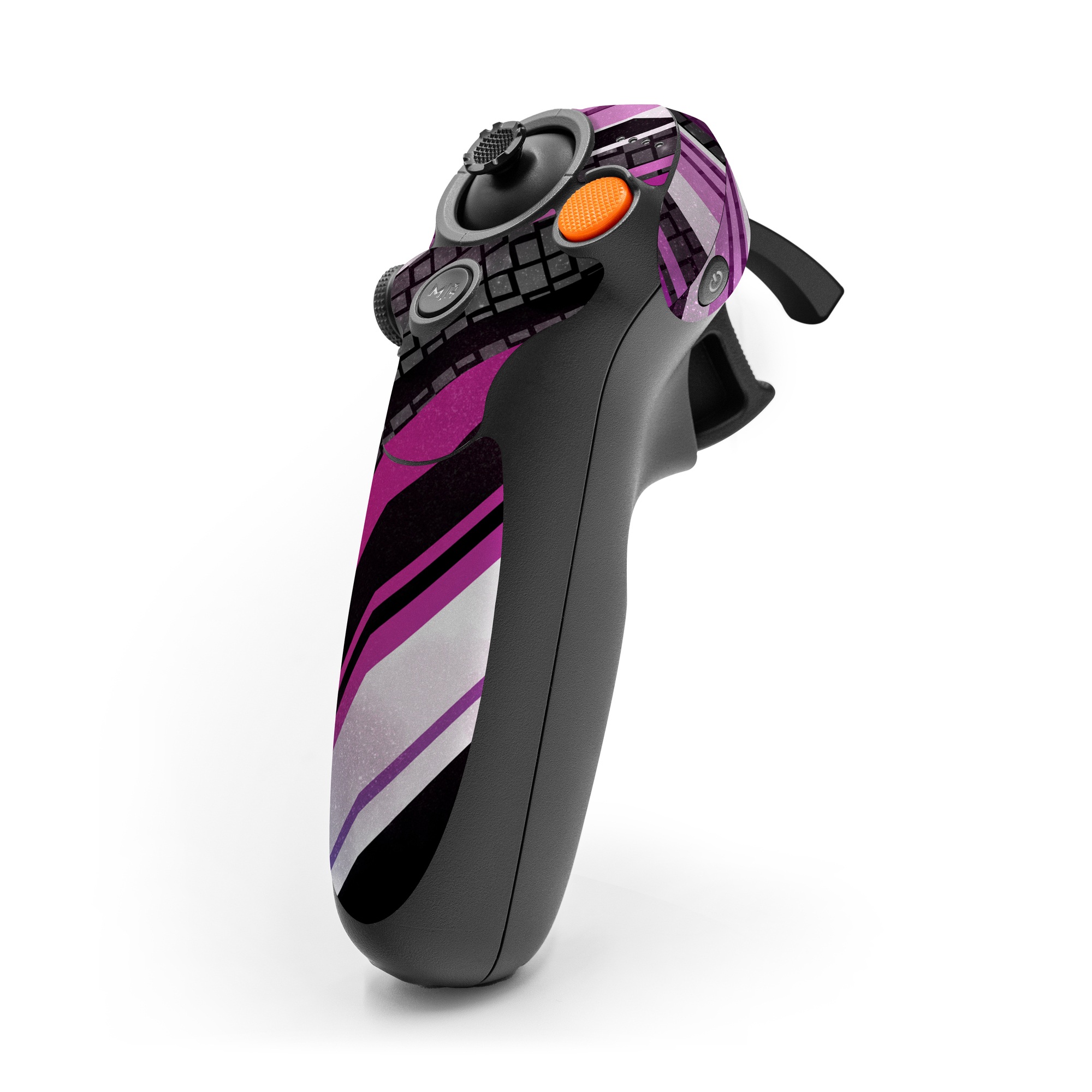 DJI RC Motion 3 Skin design of Automotive lighting, Hood, Grille, Purple, Automotive design, Automotive exterior, Violet, Motor vehicle, Pink, Line, with black, purple, white, gray, pink colors