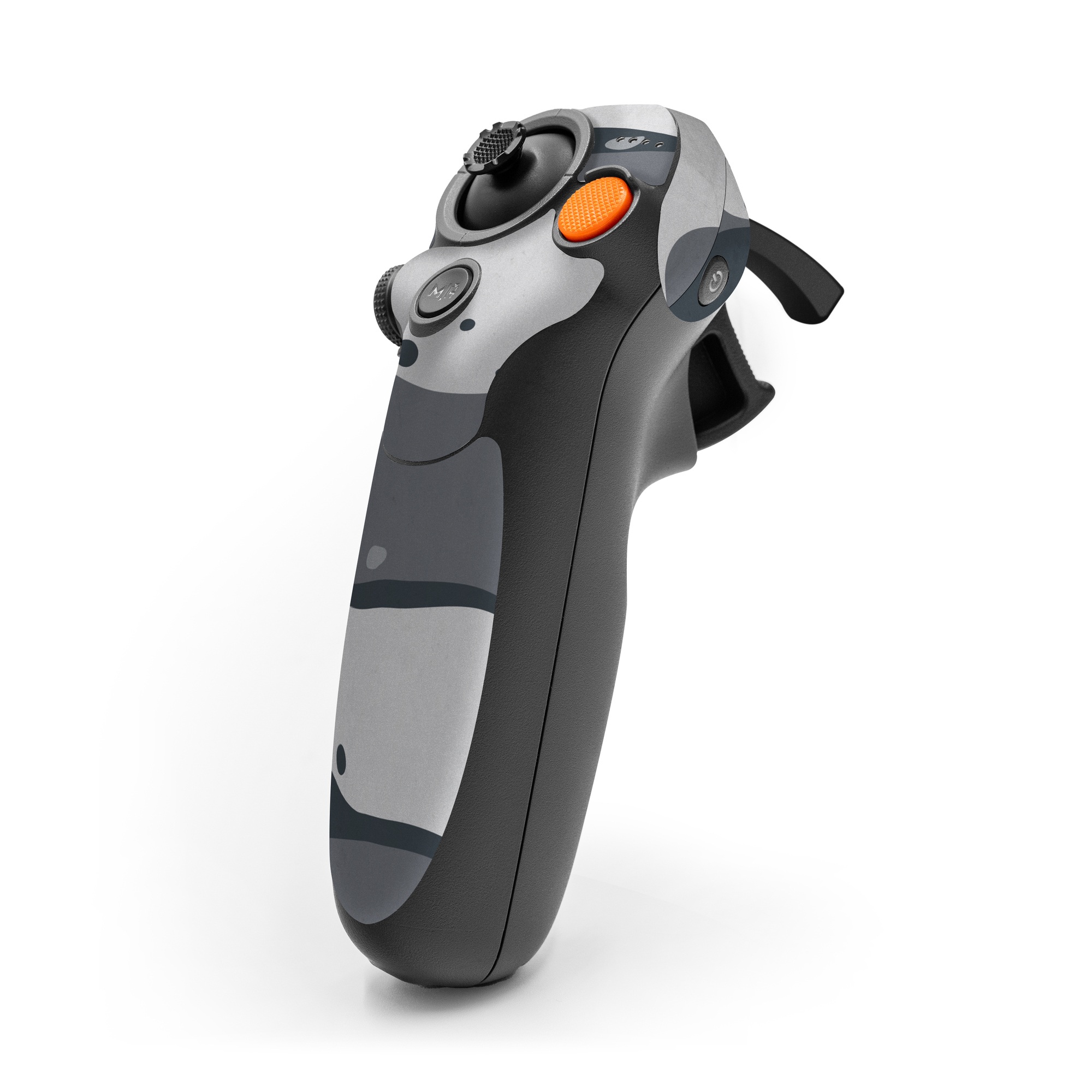 DJI RC Motion 3 Skin design of White, Pattern, Water, Design, Illustration, Black-and-white, Metal, Drawing, Style, with black, white, gray colors