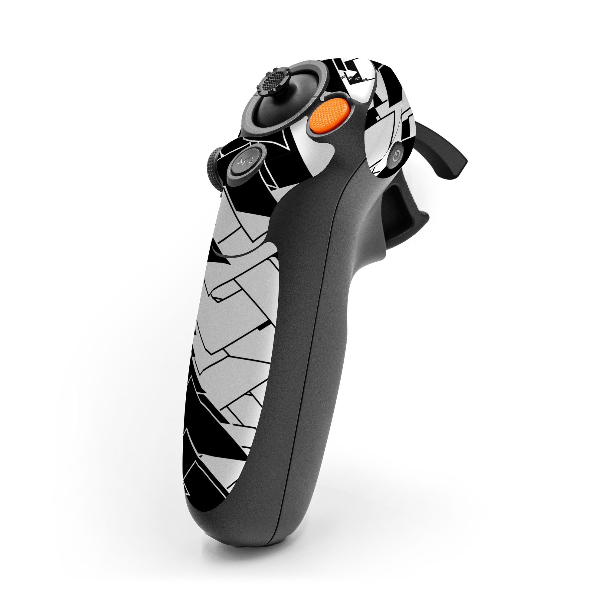 DJI RC Motion 3 Skin design of Pattern, Black, Black-and-white, Monochrome, Monochrome photography, Line, Design, Parallel, Font, with black, white colors