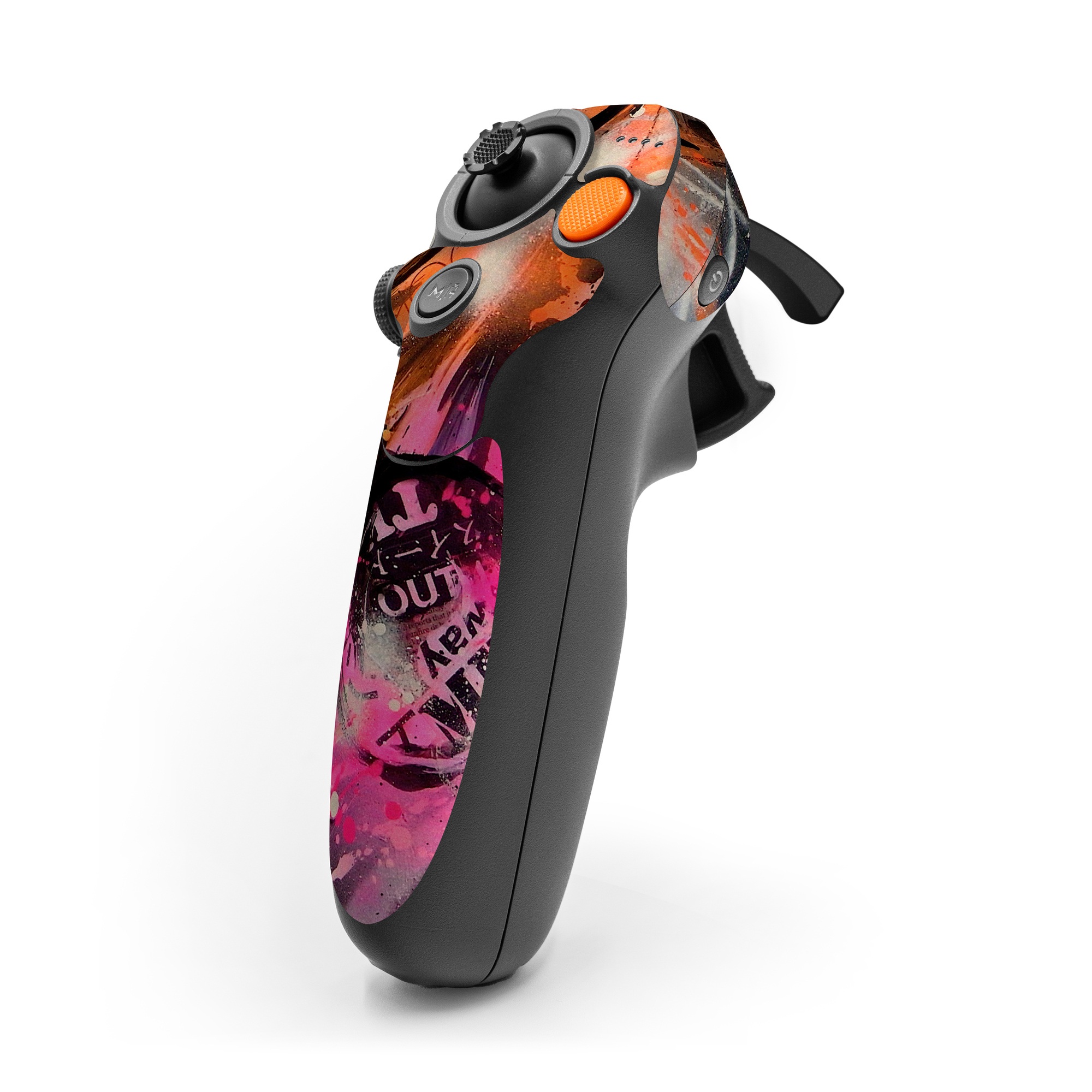 DJI RC Motion 3 Skin design of Graphic design, Fractal art, Art, Illustration, Design, Graphics, Cg artwork, Font, Visual arts, Pattern, with black, gray, red, green, purple, blue colors
