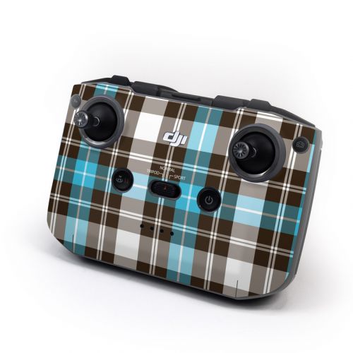 Turquoise Plaid DJI RC-N1 Controller Skin