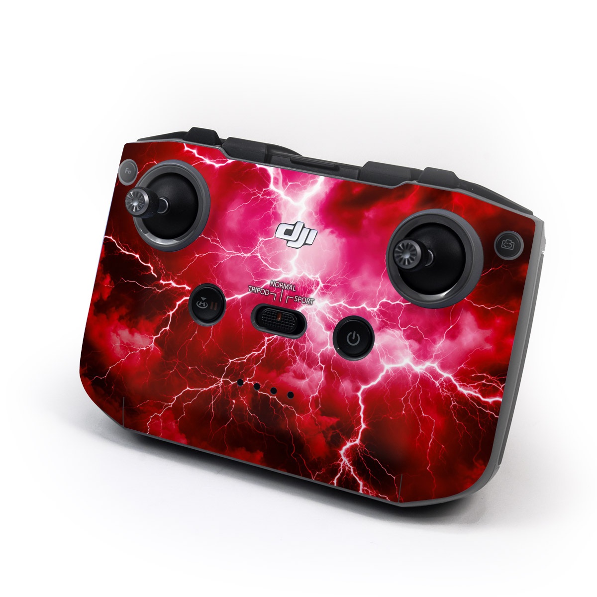 DJI RC-N1 Controller Skin design of Thunder, Atmosphere, Sky, Light, Purple, Lighting, Water, Thunderstorm, Electricity, Pink, with black, red colors