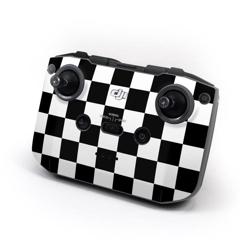 DJI RC-N1 Controller Skin design of Black, Photograph, Games, Pattern, Indoor games and sports, Black-and-white, Line, Design, Recreation, Square, with black, white colors