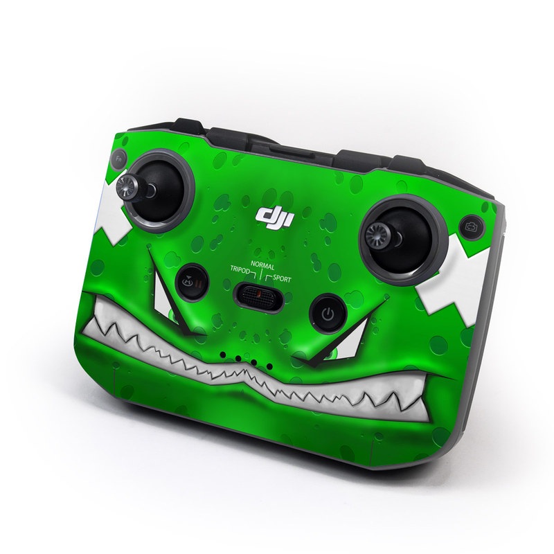 DJI RC-N1 Controller Skin design of Green, Font, Animation, Logo, Graphics, Games, with green, white colors
