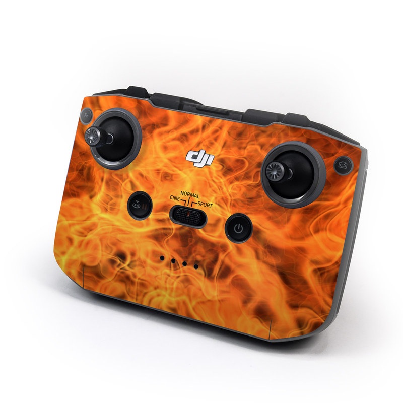 DJI RC-N1 Controller Skin design of Flame, Fire, Heat, Orange, with red, orange, black colors