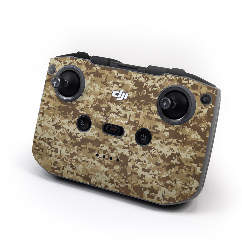 DJI RC-N1 Controller Skin design of Military camouflage, Brown, Pattern, Camouflage, Wall, Beige, Design, Textile, Uniform, Flooring, with brown colors