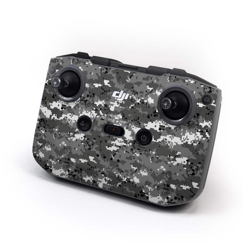 DJI RC-N1 Controller Skin design of Military camouflage, Pattern, Camouflage, Design, Uniform, Metal, Black-and-white, with black, gray colors