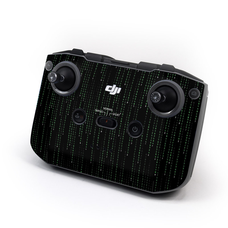 DJI RC-N1 Controller Skin design of Green, Black, Pattern, Symmetry, with black colors