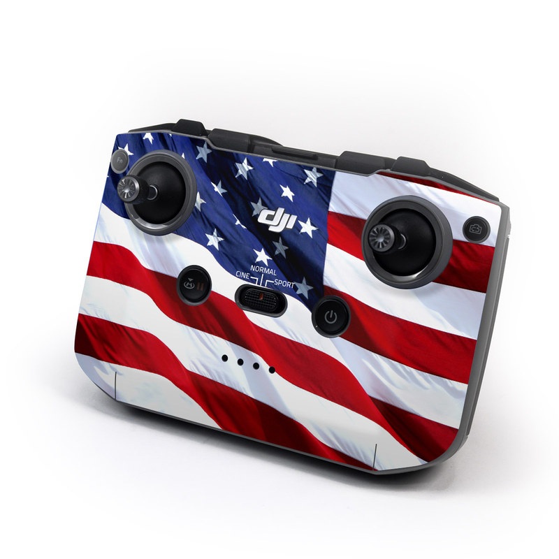 DJI RC-N1 Controller Skin design of Flag, Flag of the united states, Flag Day (USA), Veterans day, Memorial day, Holiday, Independence day, Event, with red, blue, white colors