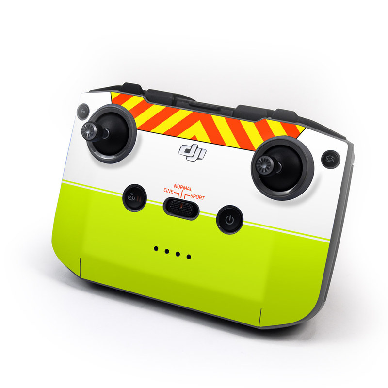 DJI RC-N1 Controller Skin design of Yellow, Line, Font, Military rank, with white, green, red, yellow colors