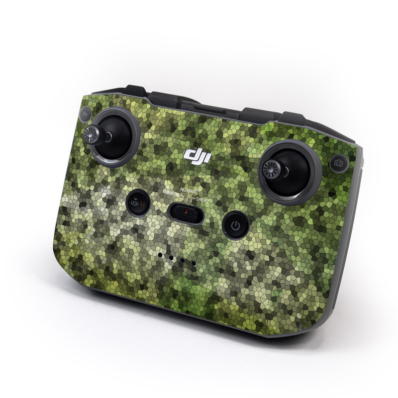 DJI RC-N1 Controller Skin design of Green, Grass, Leaf, Plant, Pattern, Groundcover, with black, white, green, gray colors