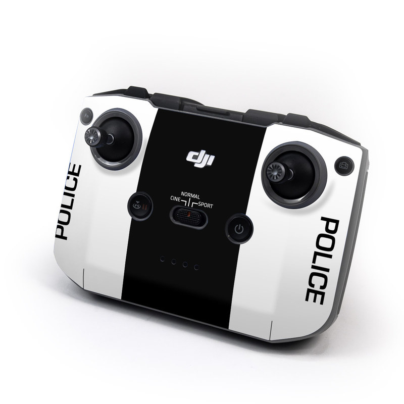 DJI RC-N1 Controller Skin design of Symbol, Badge, Logo, Emblem, Graphics, Design, Shield, with black, white colors