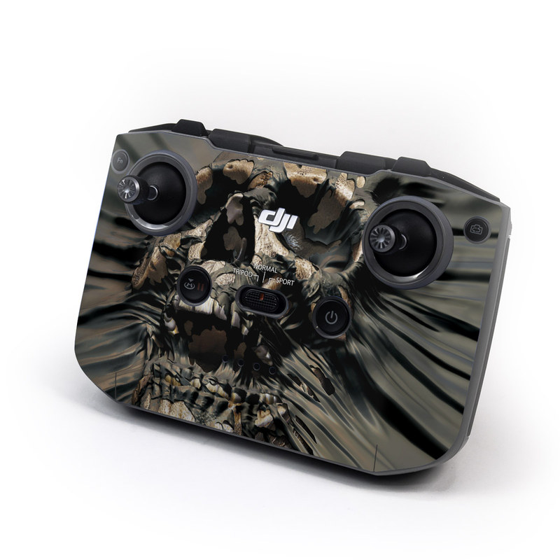 DJI RC-N1 Controller Skin design of Cg artwork, Fictional character, Illustration, Demon, Fiction, Supervillain, Mythology, Art, with black, green, gray, red colors