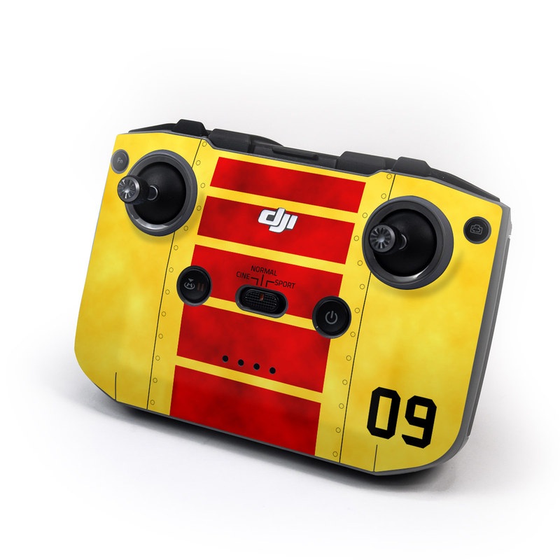 DJI RC-N1 Controller Skin design, with red, yellow, black colors