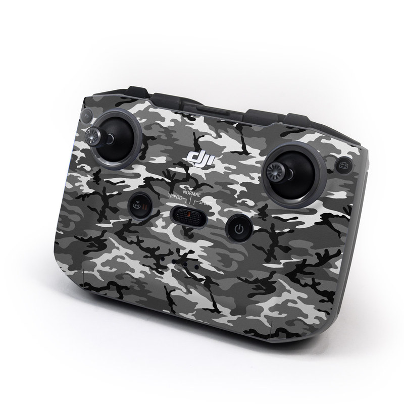 DJI RC-N1 Controller Skin design of Military camouflage, Pattern, Clothing, Camouflage, Uniform, Design, Textile, with black, gray colors