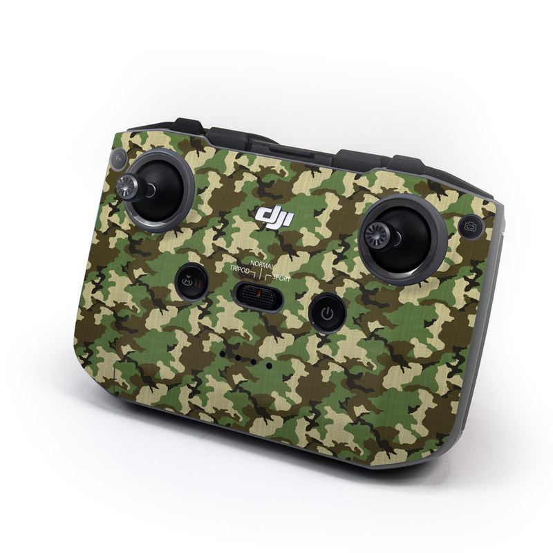 DJI RC-N1 Controller Skin design of Military camouflage, Camouflage, Clothing, Pattern, Green, Uniform, Military uniform, Design, Sportswear, Plane, with black, gray, green colors
