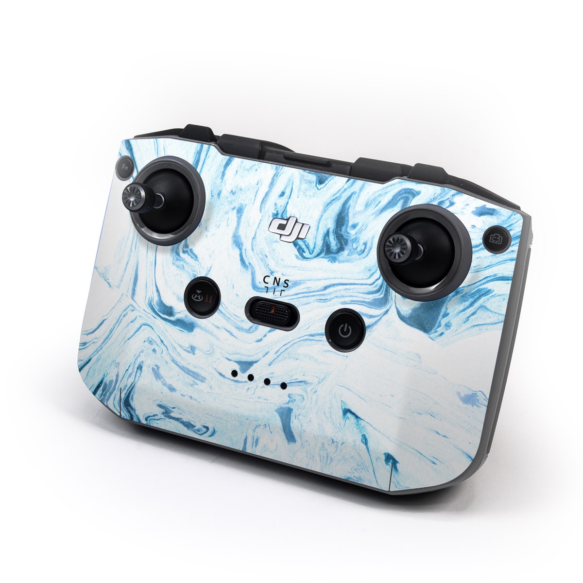 DJI RC-N2 Controller Skin design of Water, Aqua, Wind wave, Drawing, Painting, Wave, Pattern, Art, with blue colors