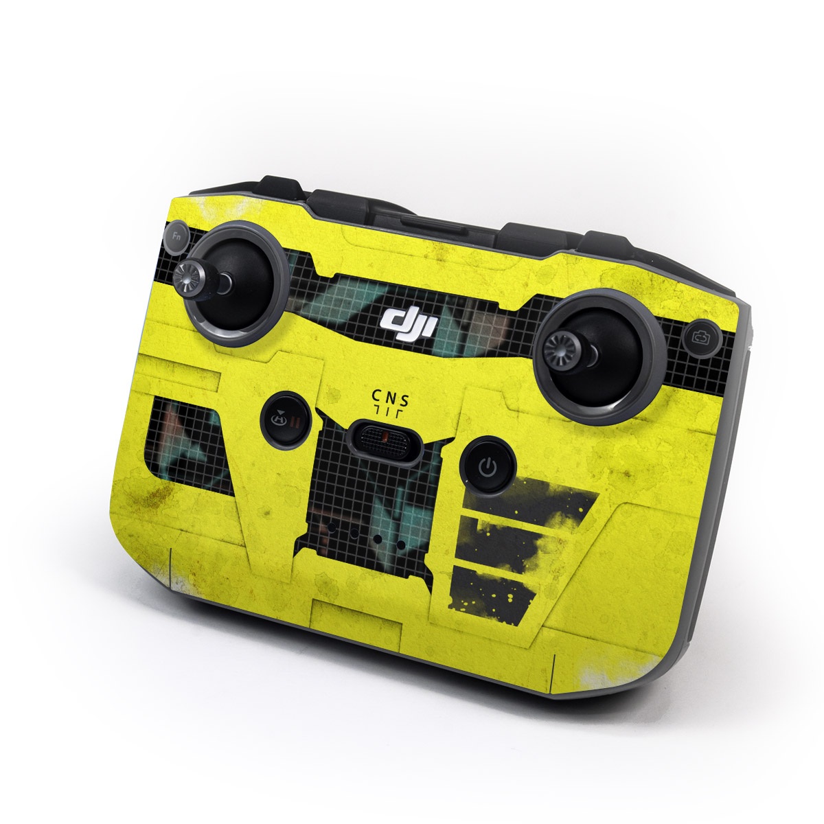 DJI RC-N2 Controller Skin design of Yellow, Green, Font, Pattern, Graphic design, with black, yellow, gray, blue, green colors