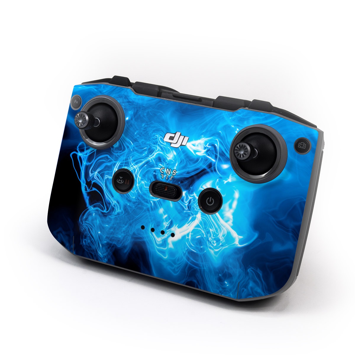 DJI RC-N2 Controller Skin design of Blue, Water, Electric blue, Organism, Pattern, Smoke, Liquid, Art, with blue, black, purple colors