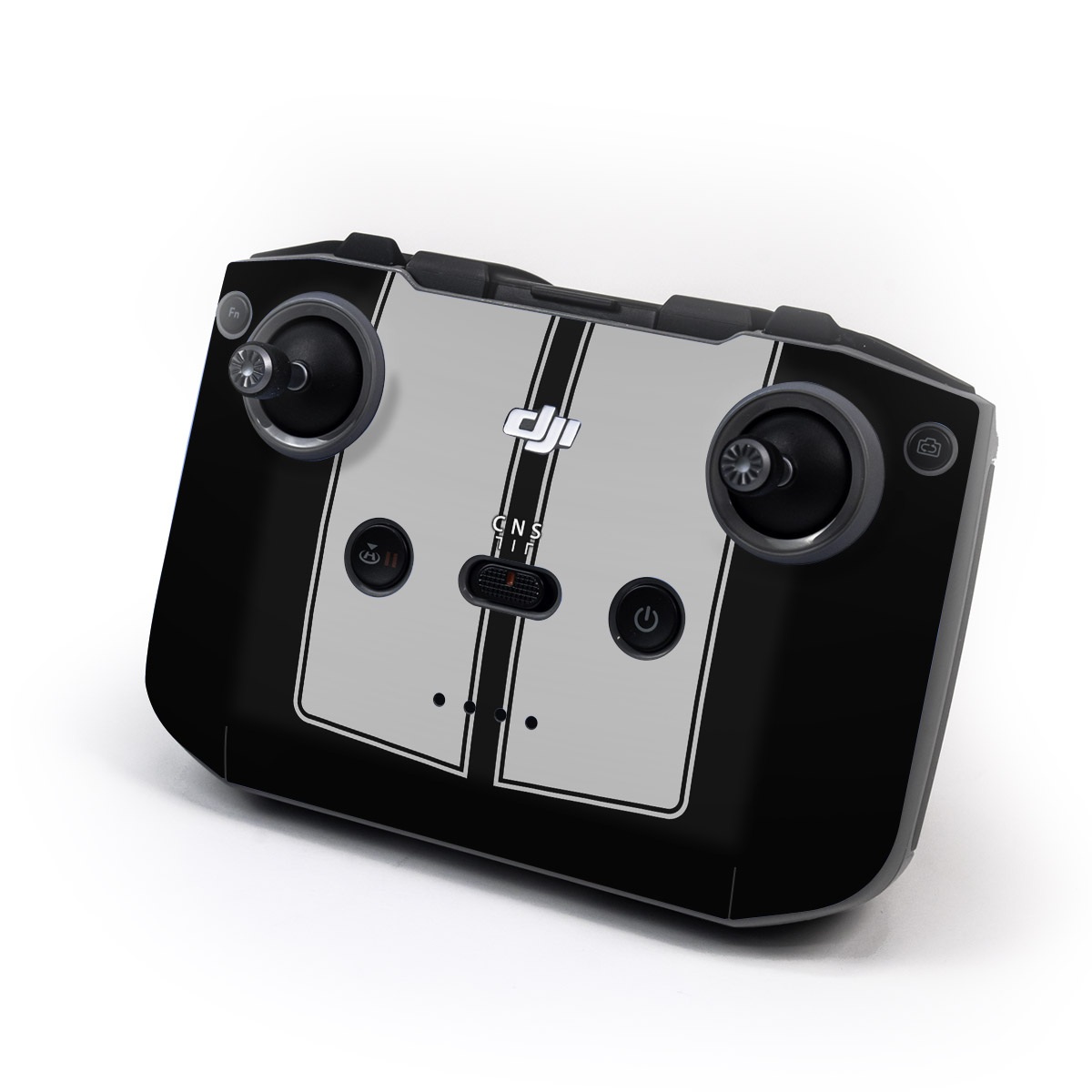 DJI RC-N2 Controller Skin design of Font, Architecture, Rectangle, with black, gray colors