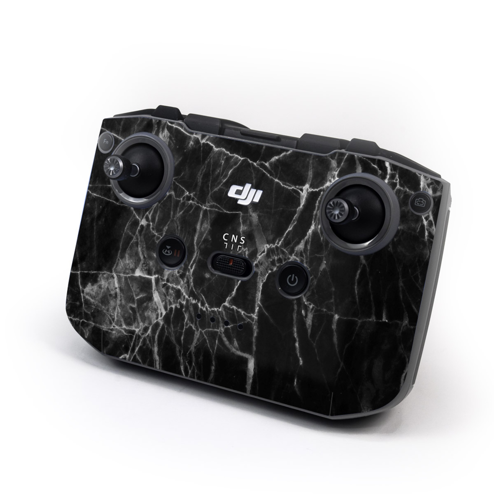 DJI RC-N3 Controller Skin design of Black, White, Nature, Black-and-white, Monochrome photography, Branch, Atmosphere, Atmospheric phenomenon, Tree, Sky, with black, white colors