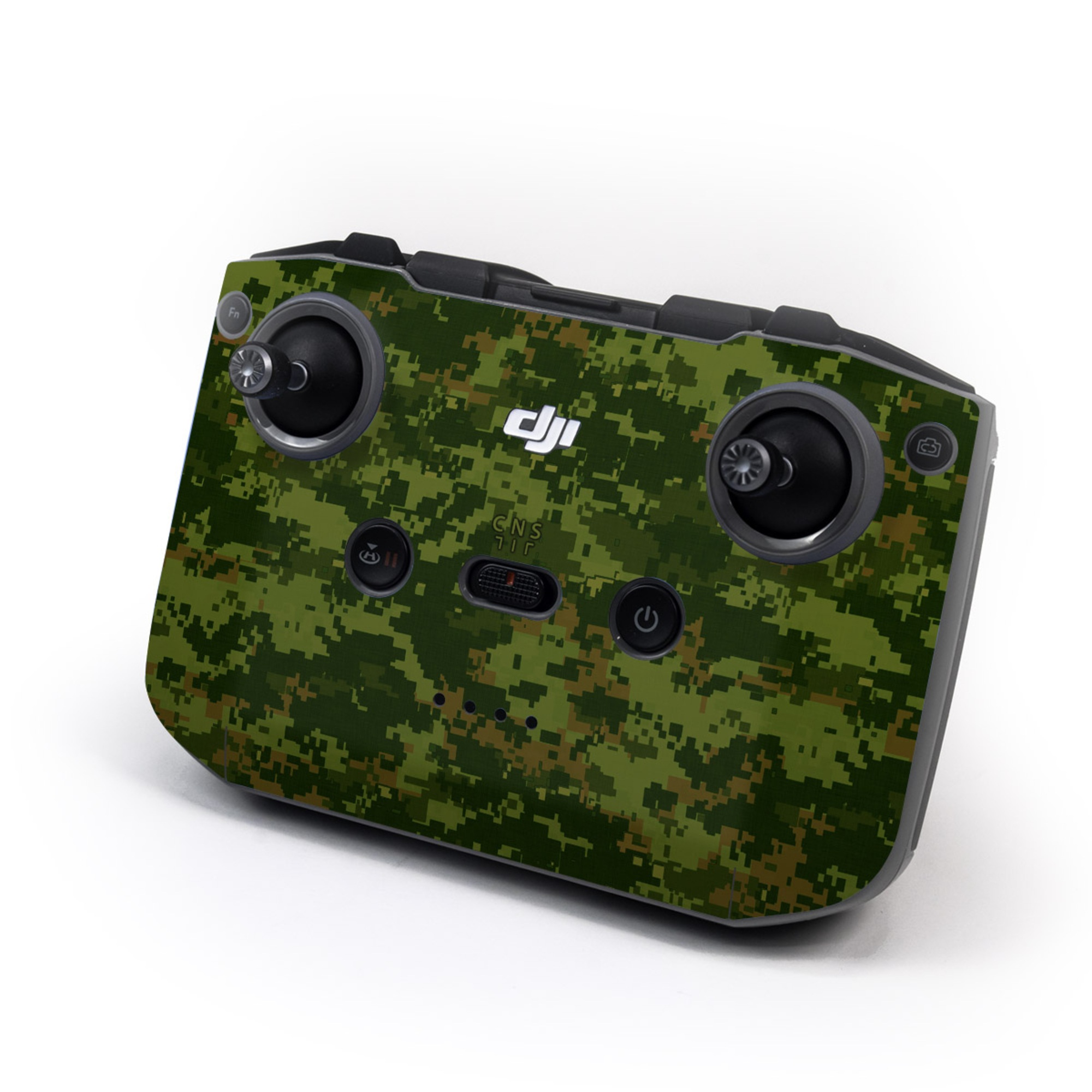 DJI RC-N3 Controller Skin design of Military camouflage, Green, Pattern, Uniform, Camouflage, Clothing, Design, Leaf, Plant, with green, brown colors