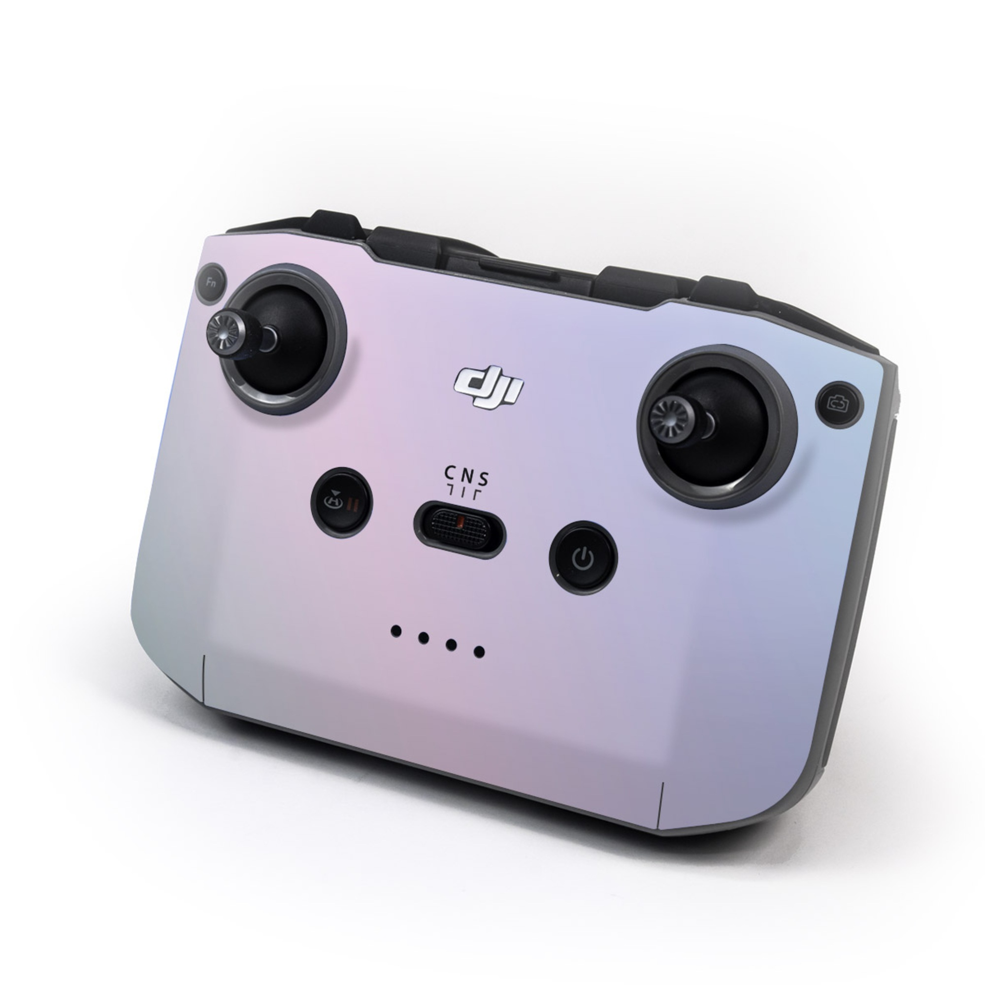 DJI RC-N3 Controller Skin design of White, Blue, Daytime, Sky, Atmospheric phenomenon, Atmosphere, Calm, Line, Haze, Fog, with pink, purple, blue colors