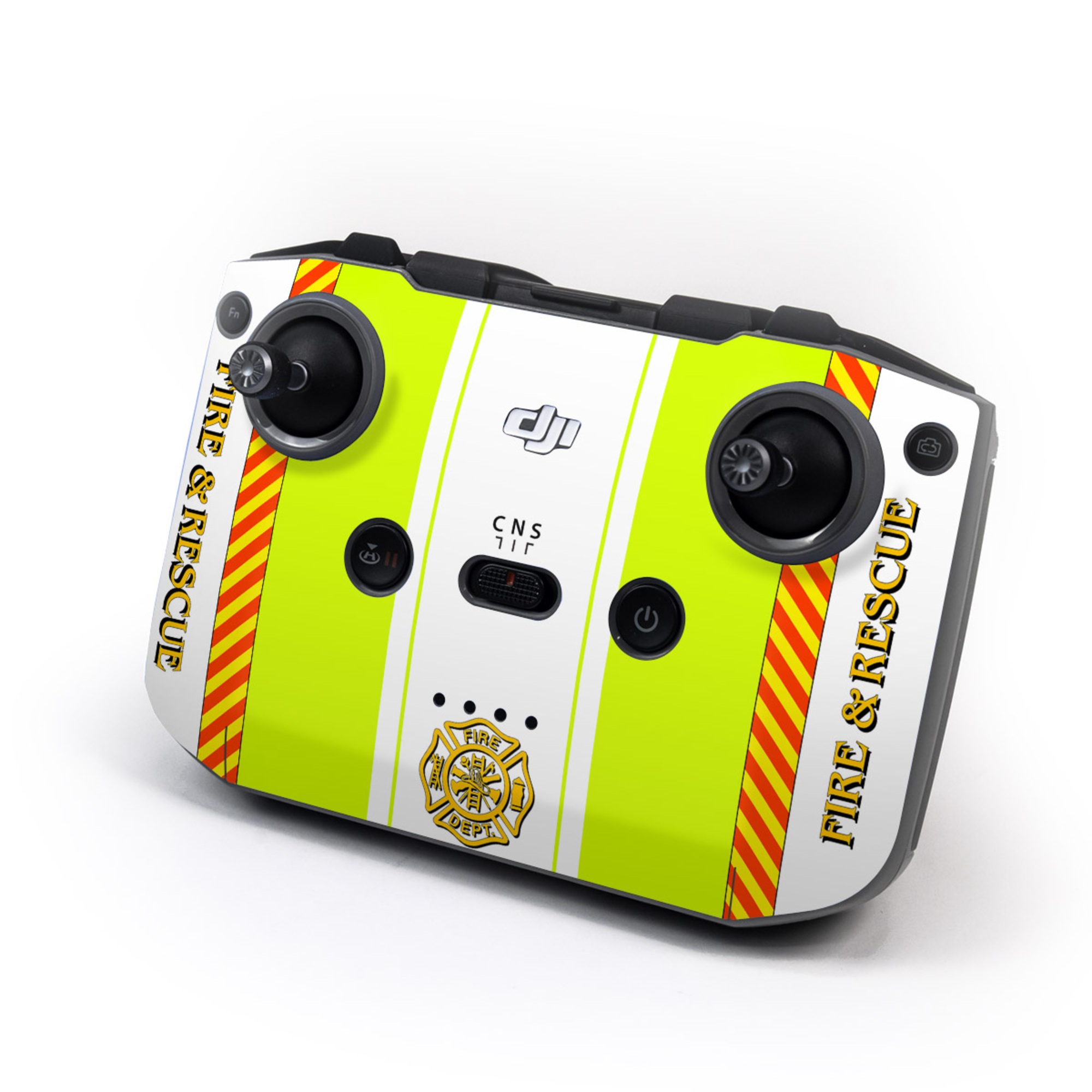 DJI RC-N3 Controller Skin design of Yellow, Line, Font, Military rank, with white, green, red, yellow colors