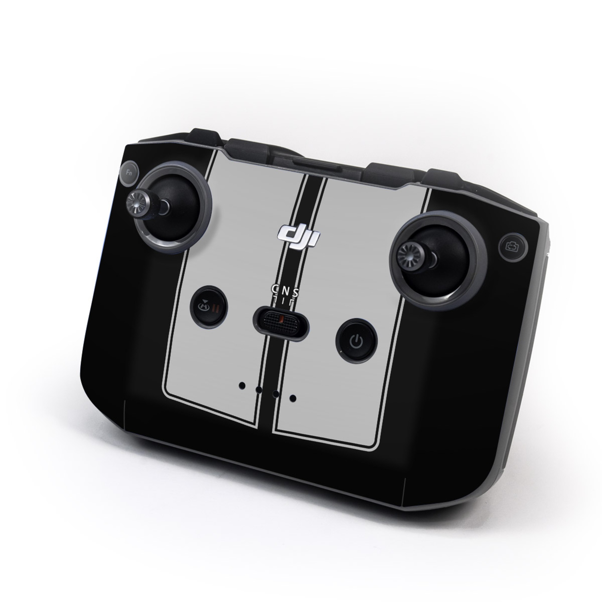 DJI RC-N3 Controller Skin design of Font, Architecture, Rectangle, with black, gray colors