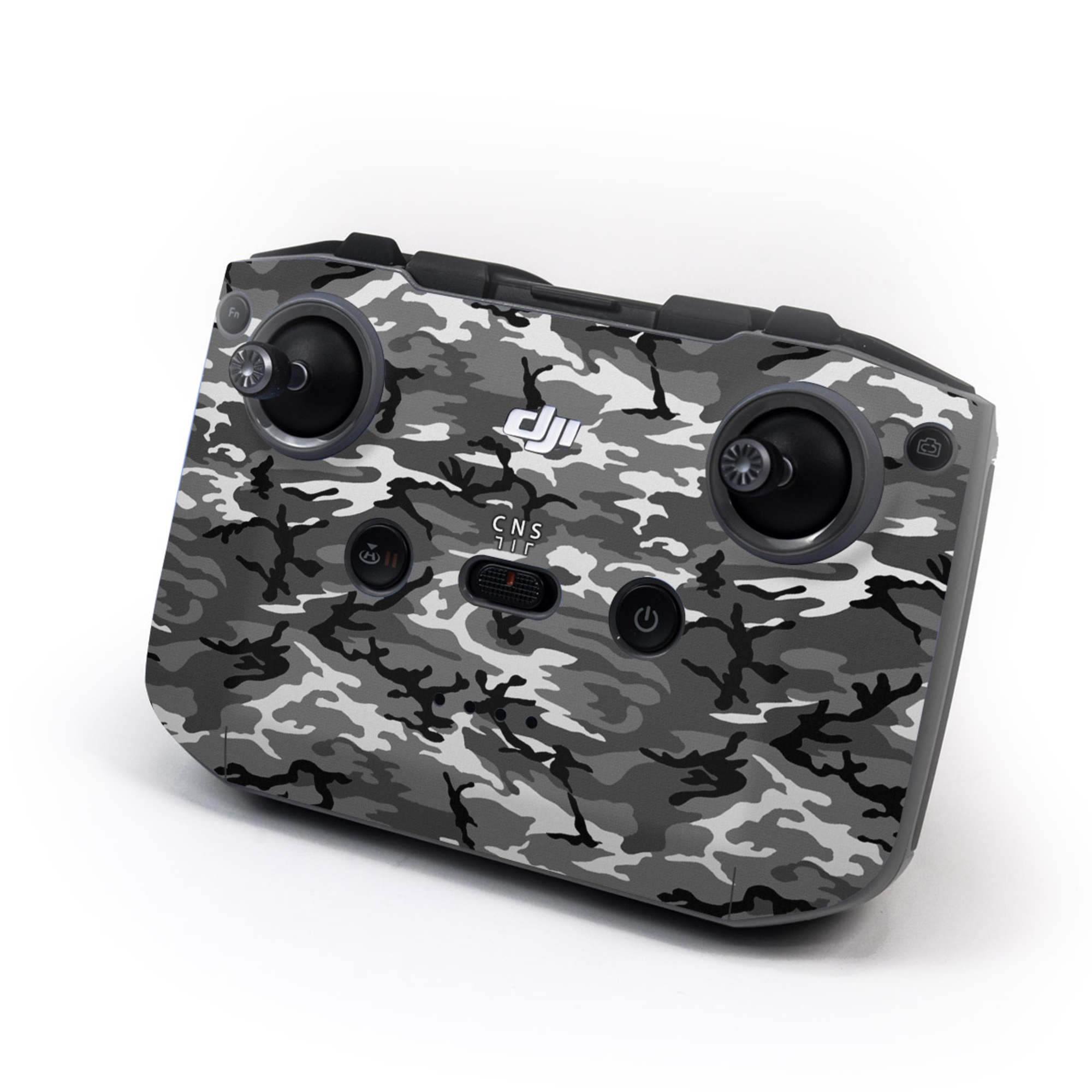 DJI RC-N3 Controller Skin design of Military camouflage, Pattern, Clothing, Camouflage, Uniform, Design, Textile, with black, gray colors