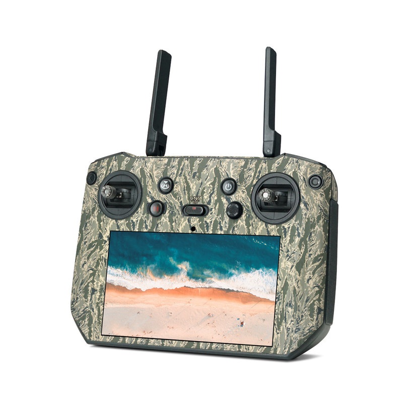 DJI RC Pro Controller Skin design of Pattern, Grass, Plant with gray, green colors