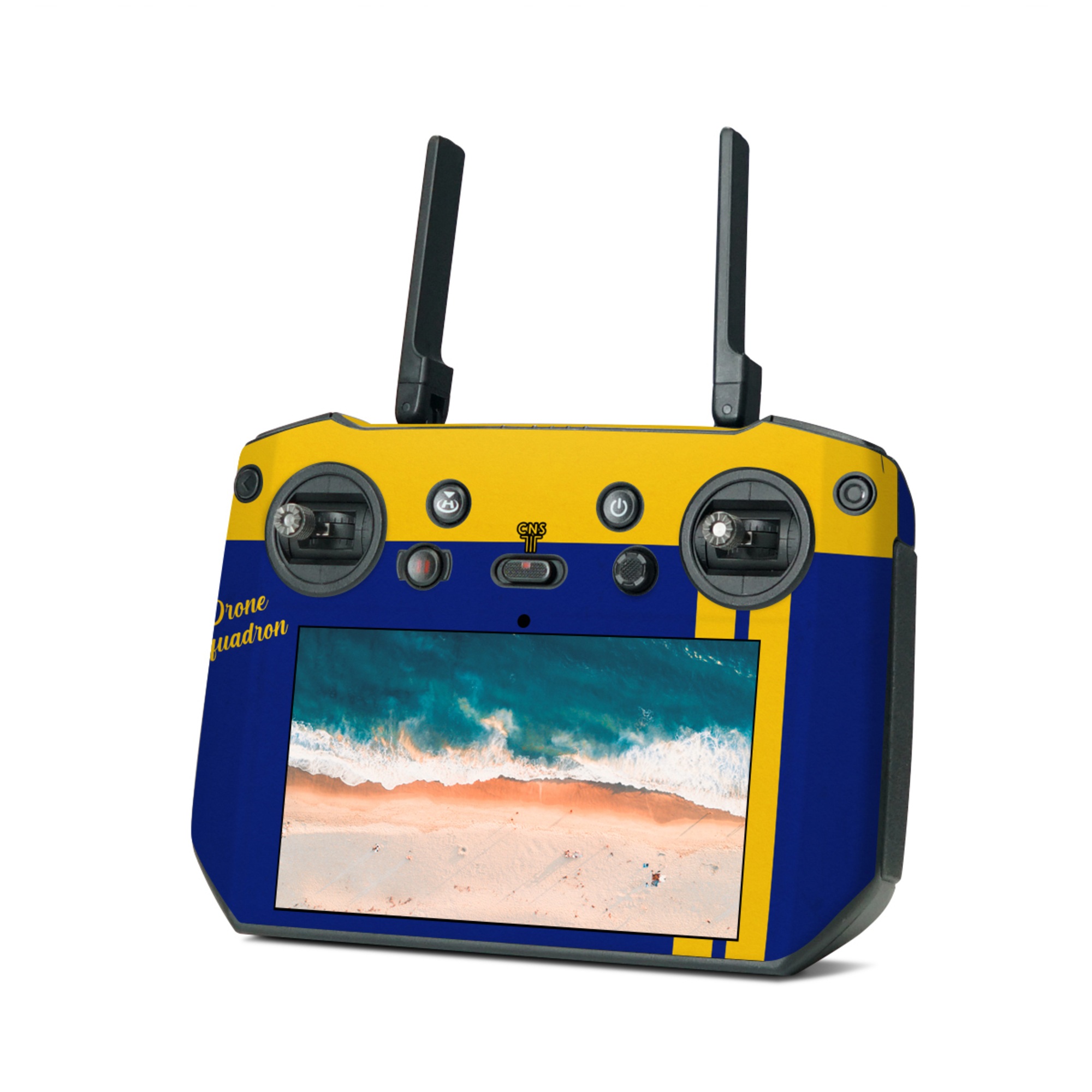 DJI RC Pro Skin design, with blue, yellow colors