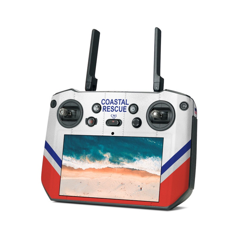 DJI RC Pro Skin design, with orange, blue, gray, white colors