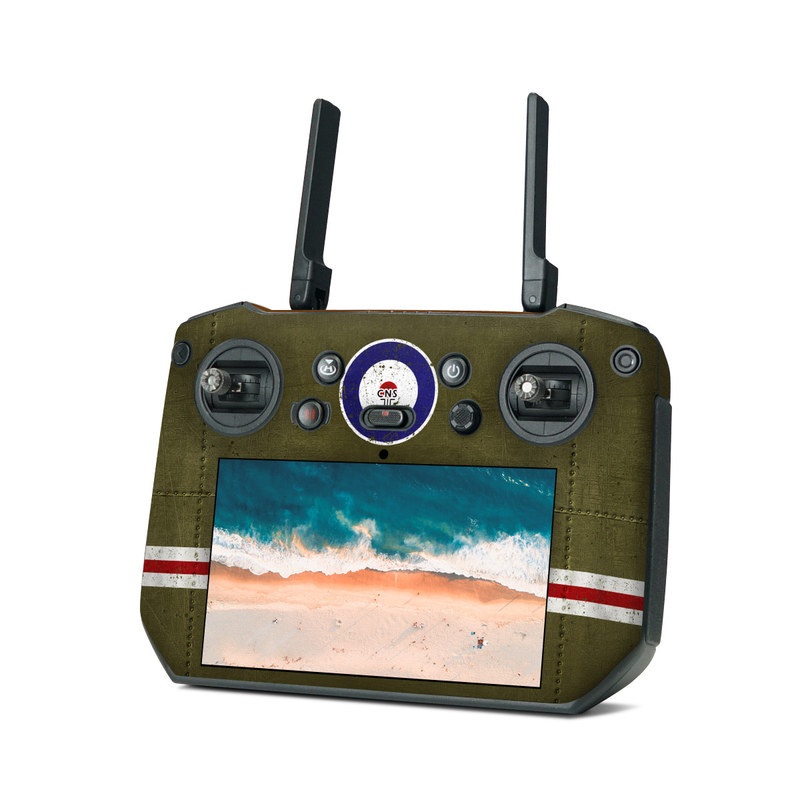 DJI RC Pro Skin design, with green, red, white, blue colors